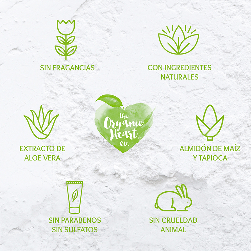 Duo Pack Polvo de Almidón The organic Heart Co. 