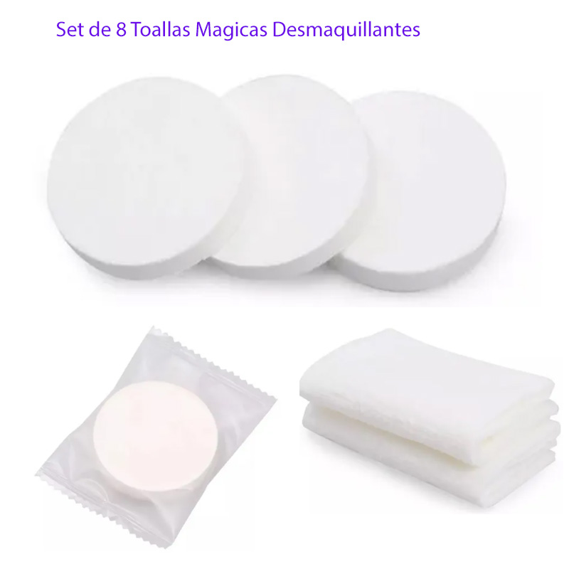 Set de Brochas Maquillaje 20 piezas Brochas Profesionales Naranja Fosfo + 8 Toallas Mágicas Desmaquillantes + 1 Limpia Brochas Kit Belleza02