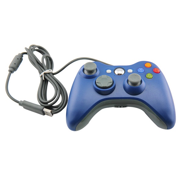 Control Genérico Compatible con xbox 360 Alámbrico Azul