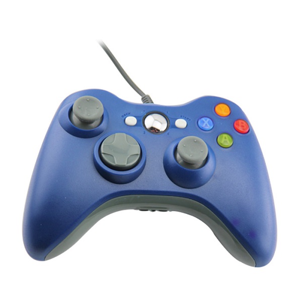 Control Genérico Compatible con xbox 360 Alámbrico Azul