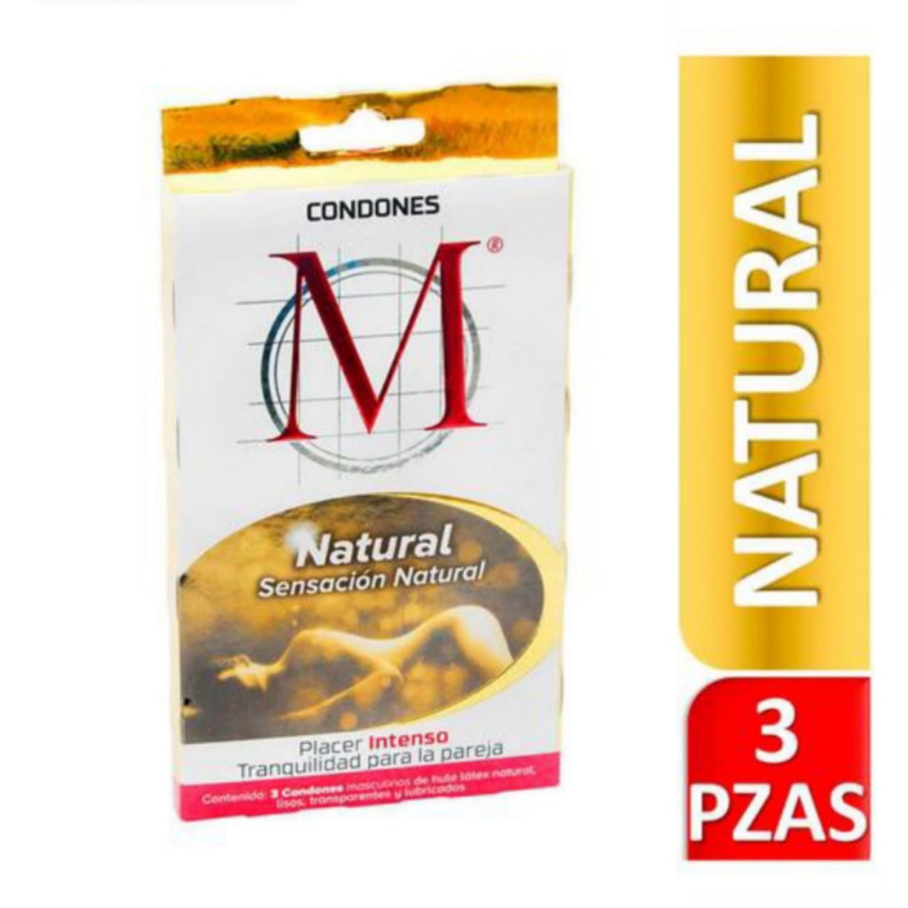 Preservativos, M Force, Natural Sensación Natural, Placer Intenso (2 piezas con 3 piezas cada uno)