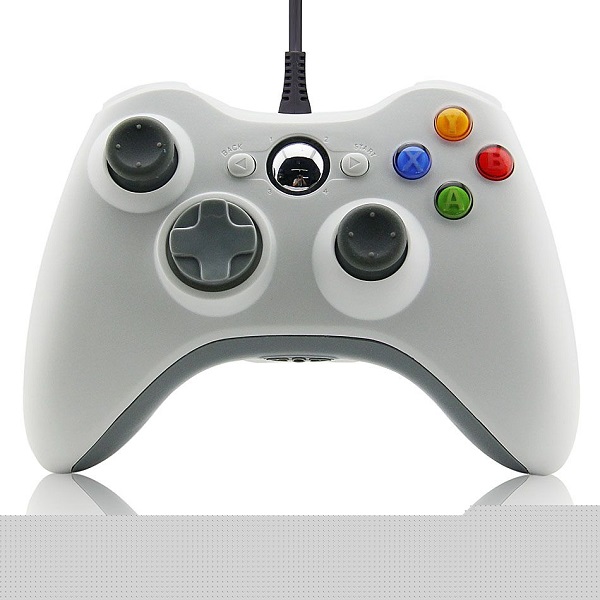 Control Genérico Compatible con xbox 360 Alámbrico Blanco