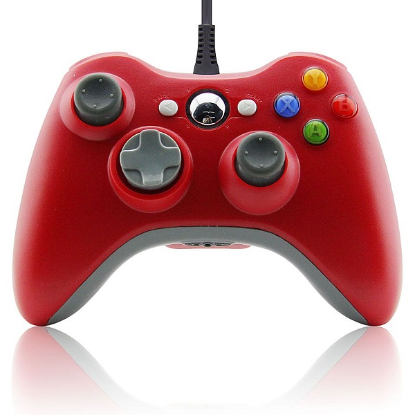 Control Genérico Compatible con xbox 360 Alámbrico Rojo