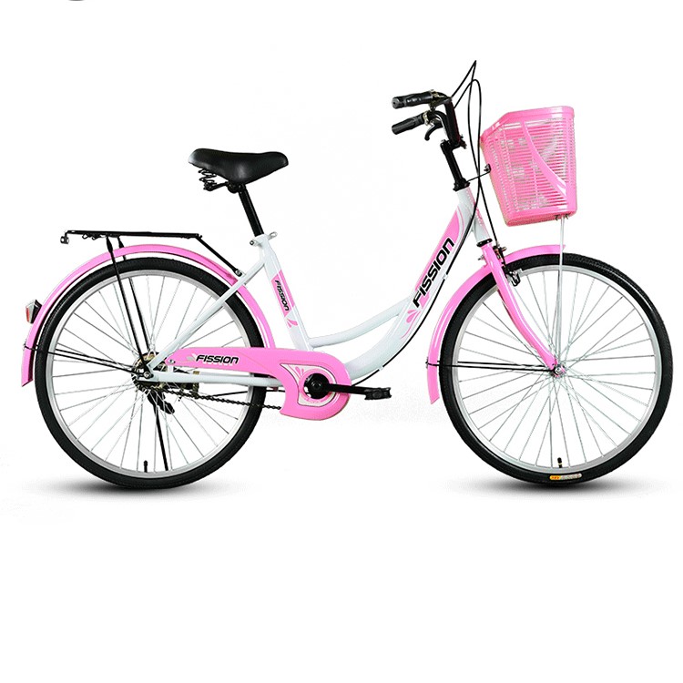 Bicicleta Vintage/Dama FISSION, Rosa/Blanco