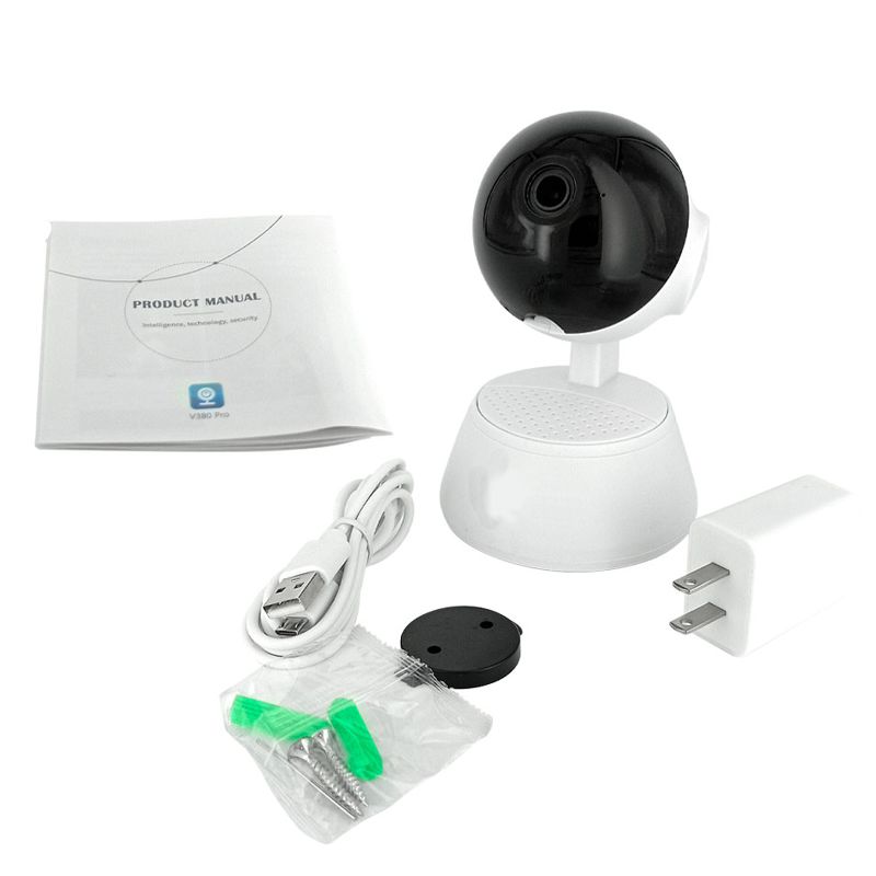 CAMARA DE VIDEOVIGILANCIA 1080p INALAMBRICA WIFI, VISION NOCTURNA, ALARMA, AUDIO DOS VIA V380 APP