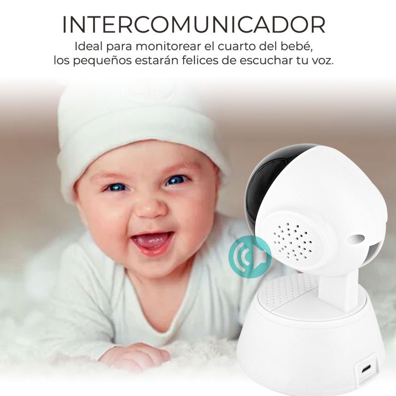 CAMARA DE VIDEOVIGILANCIA 1080p INALAMBRICA WIFI, VISION NOCTURNA, ALARMA, AUDIO DOS VIA V380 APP