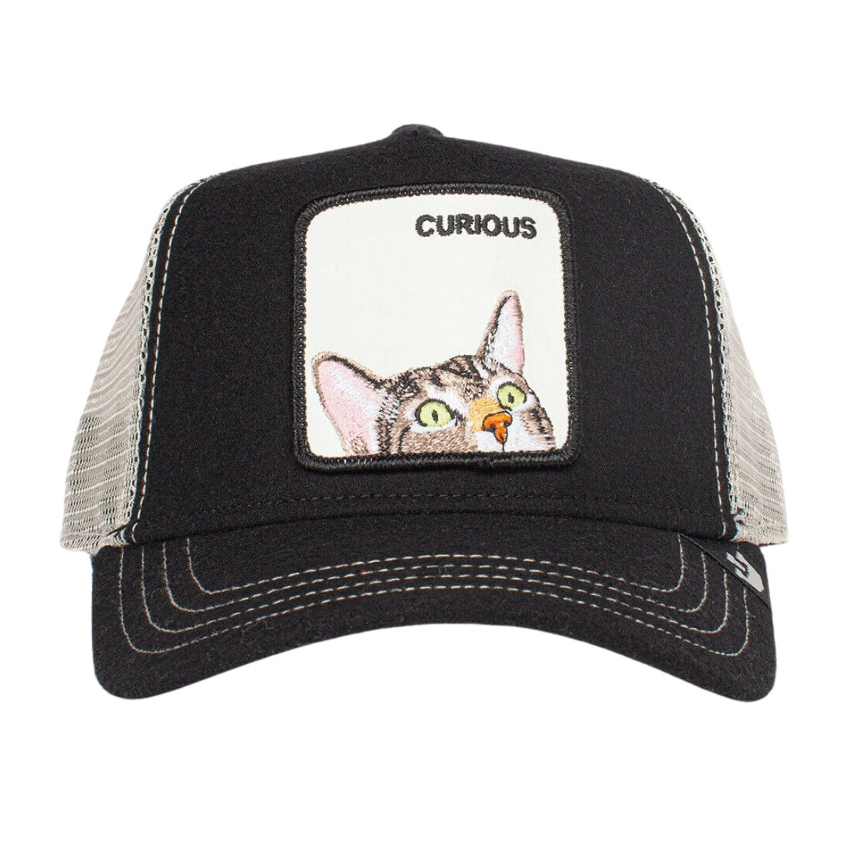 Gorra Goorin Bros Gato Negro Curious Original Textura De Lana 