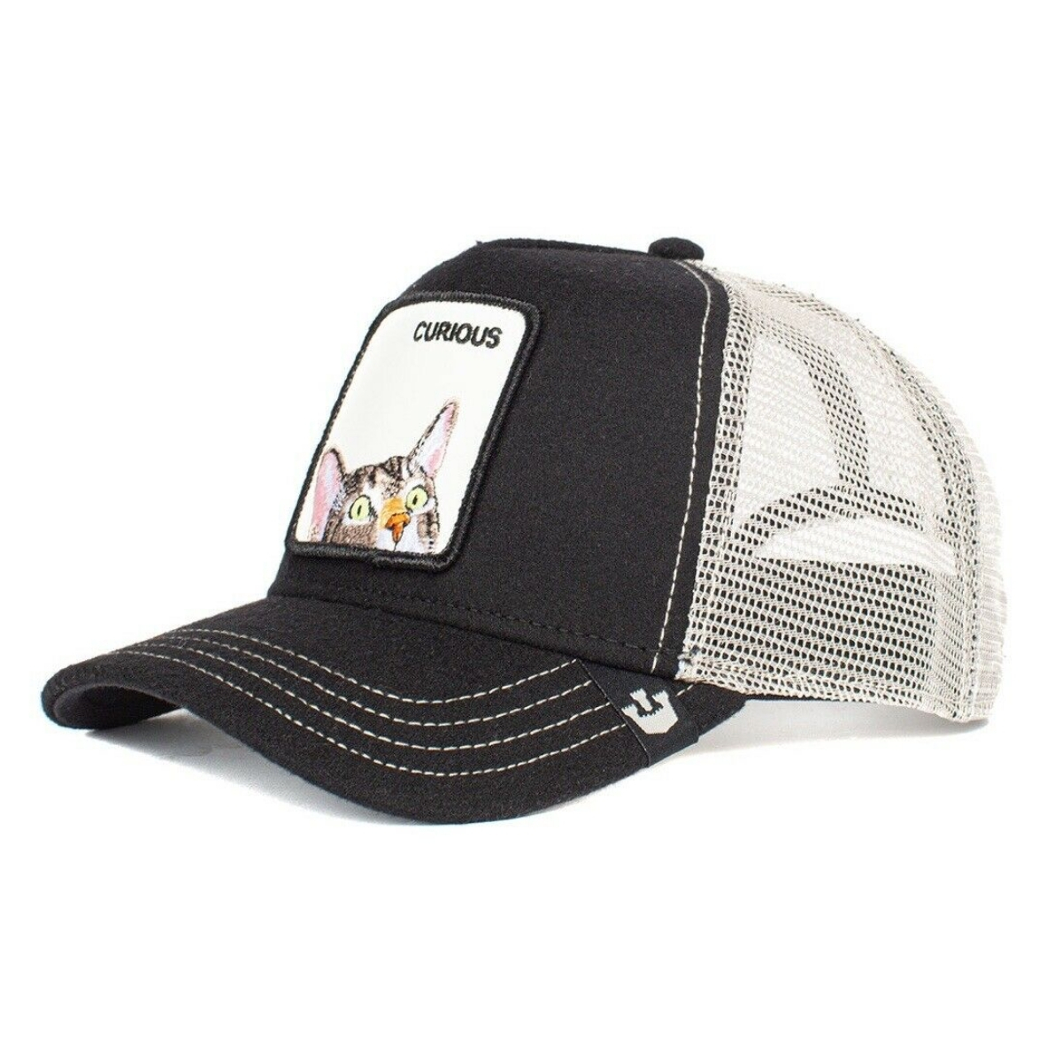 Gorra Goorin Bros Gato Negro Curious Original Textura De Lana 