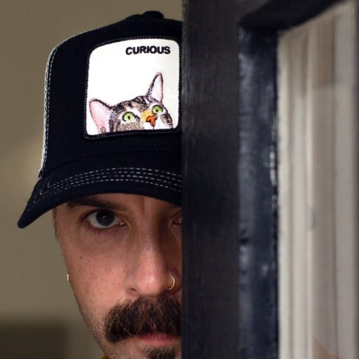 Gorra Goorin Bros Gato Negro Curious Original Textura De Lana 