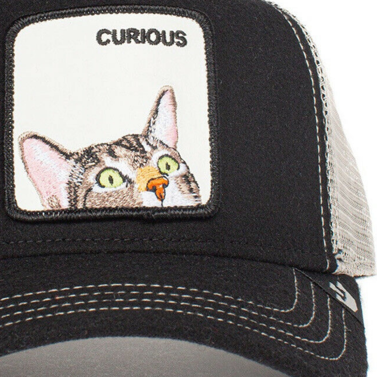 Gorra Goorin Bros Gato Negro Curious Original Textura De Lana 