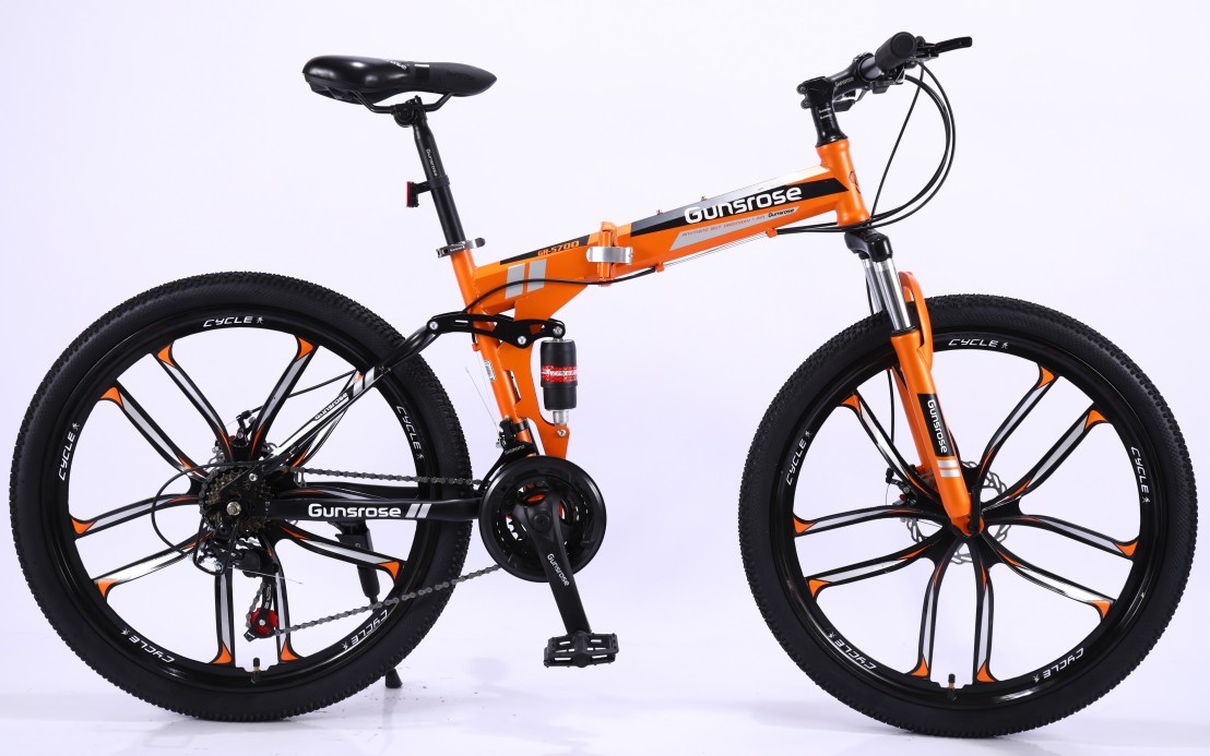 Bicicleta de salto articulable, Naranja, GUNSROSE