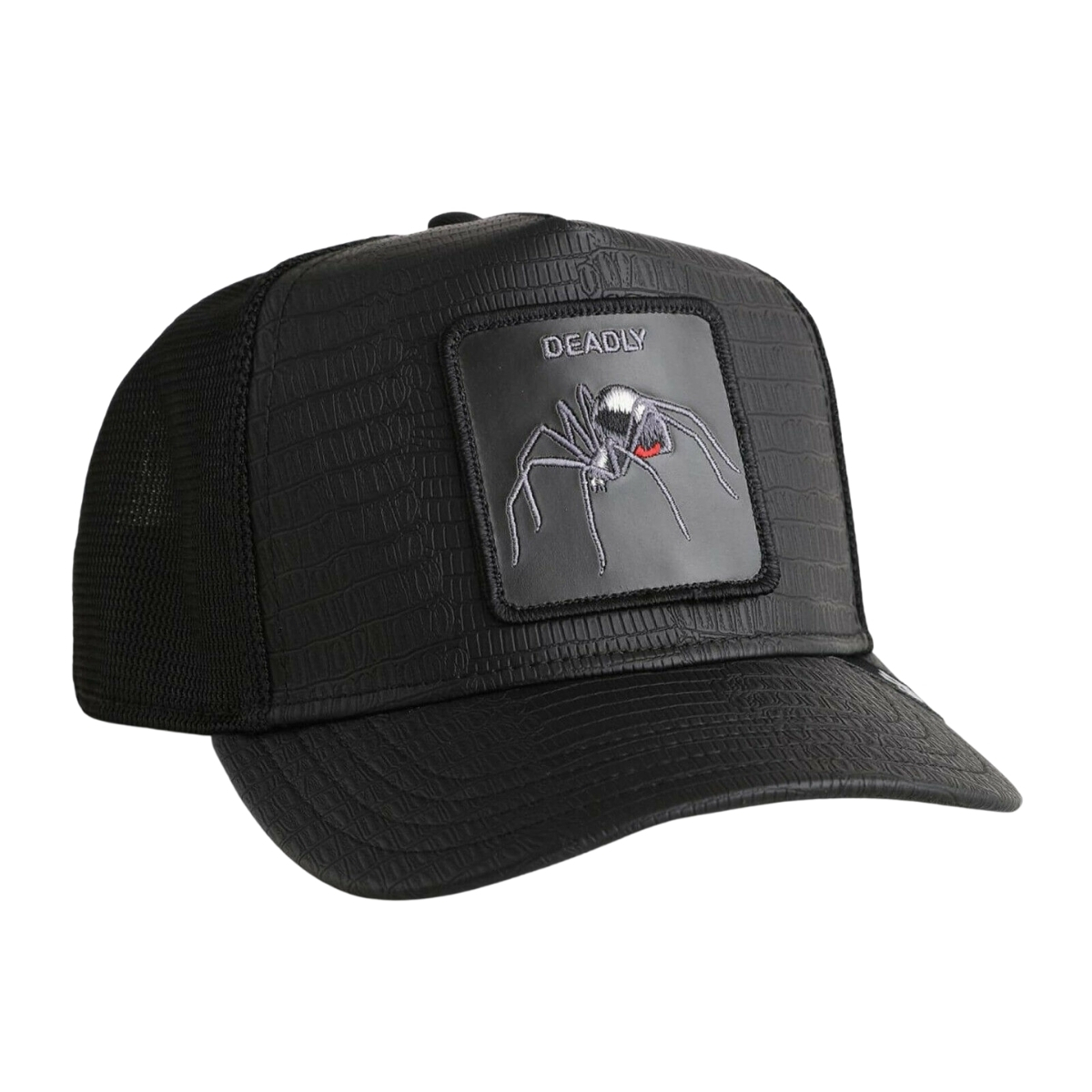 Gorra Goorin Bros Deadly Araña Negra Piel Original 