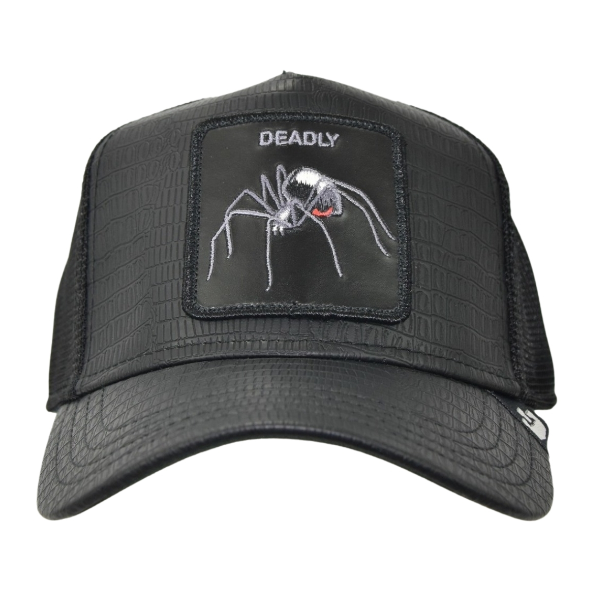 Gorra Goorin Bros Deadly Araña Negra Piel Original 