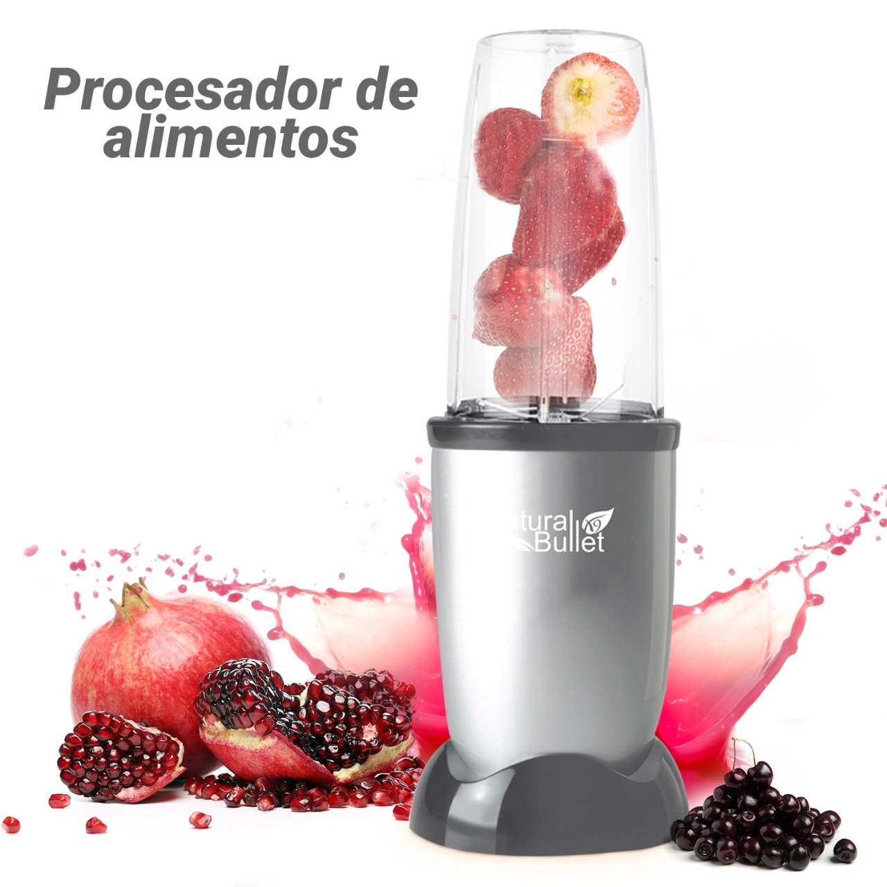 Procesador de frutas y verduras Natural Bullet tipo Nutribullet 600