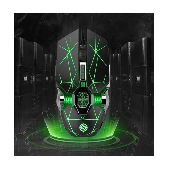 Mouse De Juego Usb Alámbrico Recargable Raton Gamer