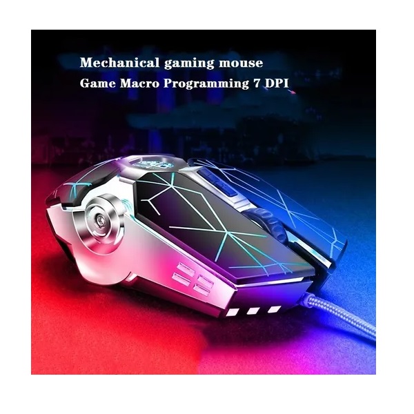 Mouse De Juego Usb Alámbrico Recargable Raton Gamer