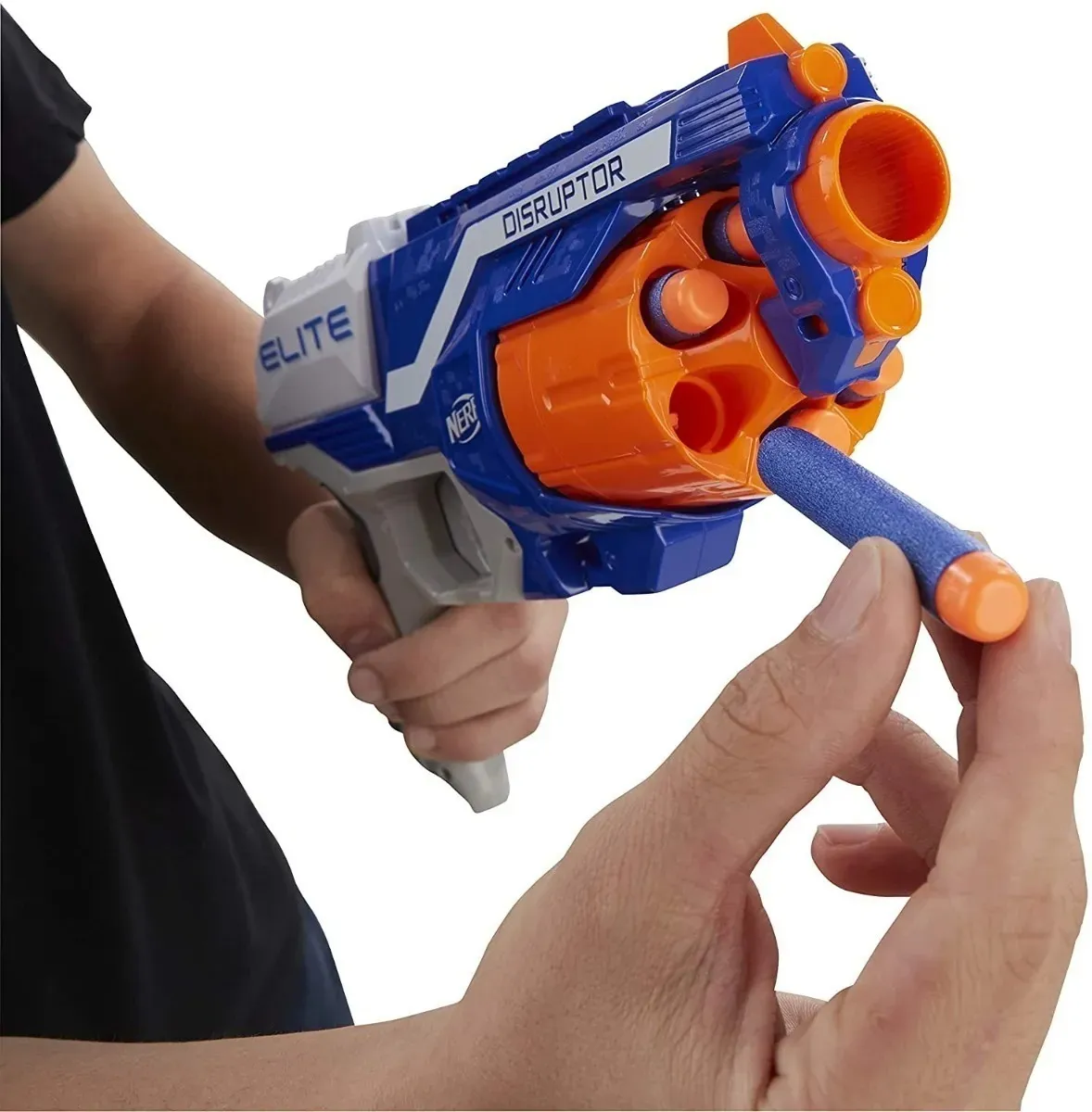 Pistola Nerf, Lanzador Elite Disruptor Juguete, Color Azul