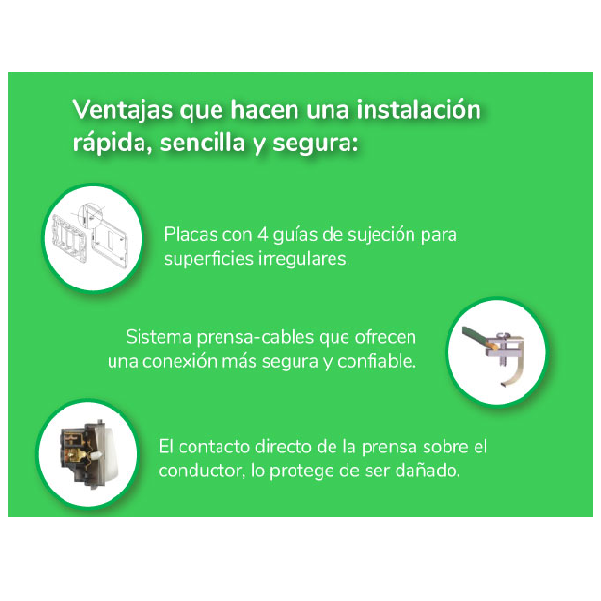 Placa con apagador sencillo y contacto 2p + T Schneider Electric marisio