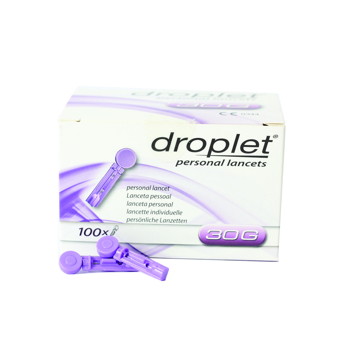 Droplet - 300 Lancetas para punción capilar 30G