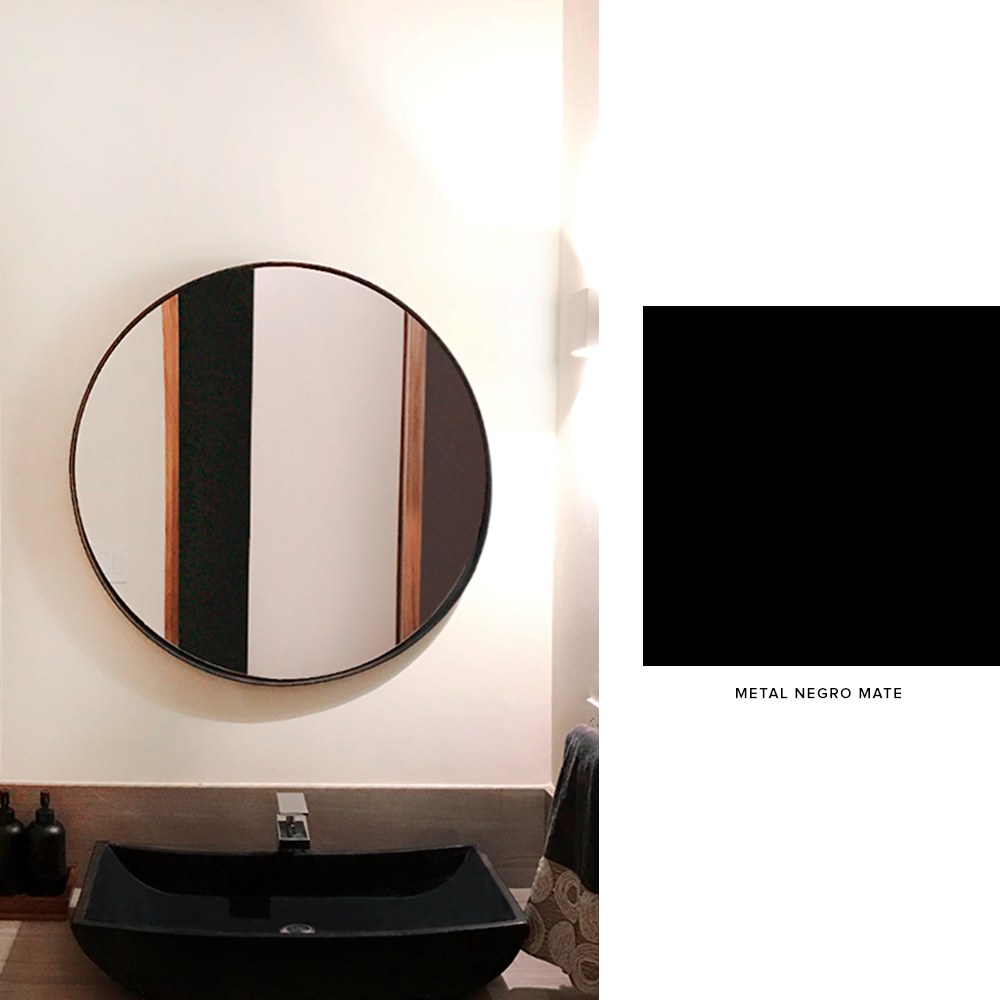 Espejo circular de metal marca diar 80cm 