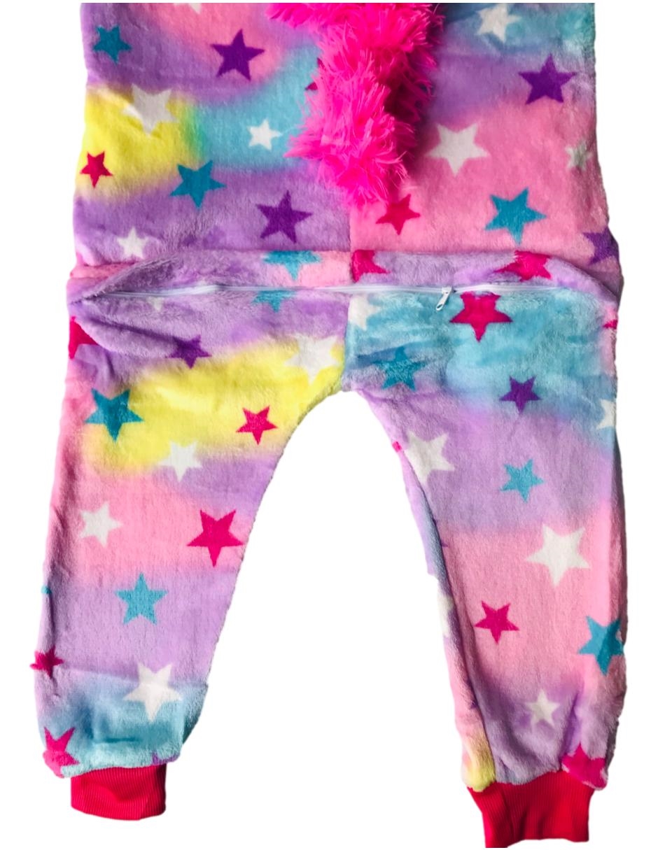 Pijama mameluco unicornio mujer adulto y niña Bomy Collection estrellas