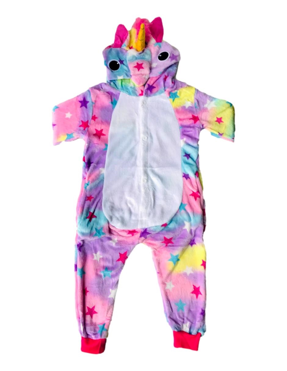 Pijama mameluco unicornio mujer adulto y niña Bomy Collection estrellas