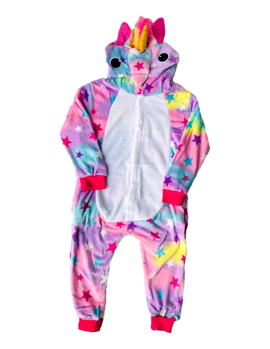 Pijama mameluco unicornio mujer adulto y niña Bomy Collection estrellas