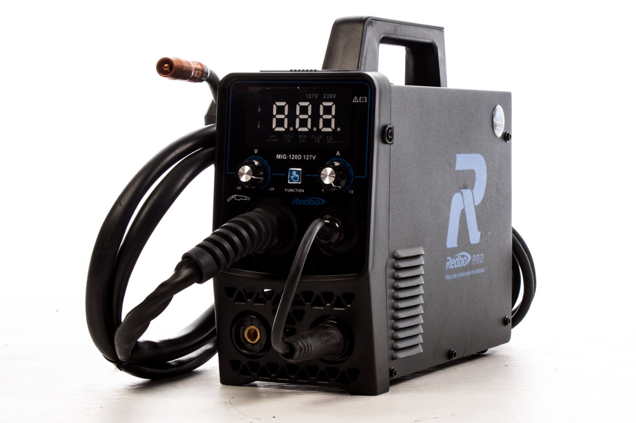 inversora Microalambre C/sin Gas+mma+careta 3 Rollos Redbo