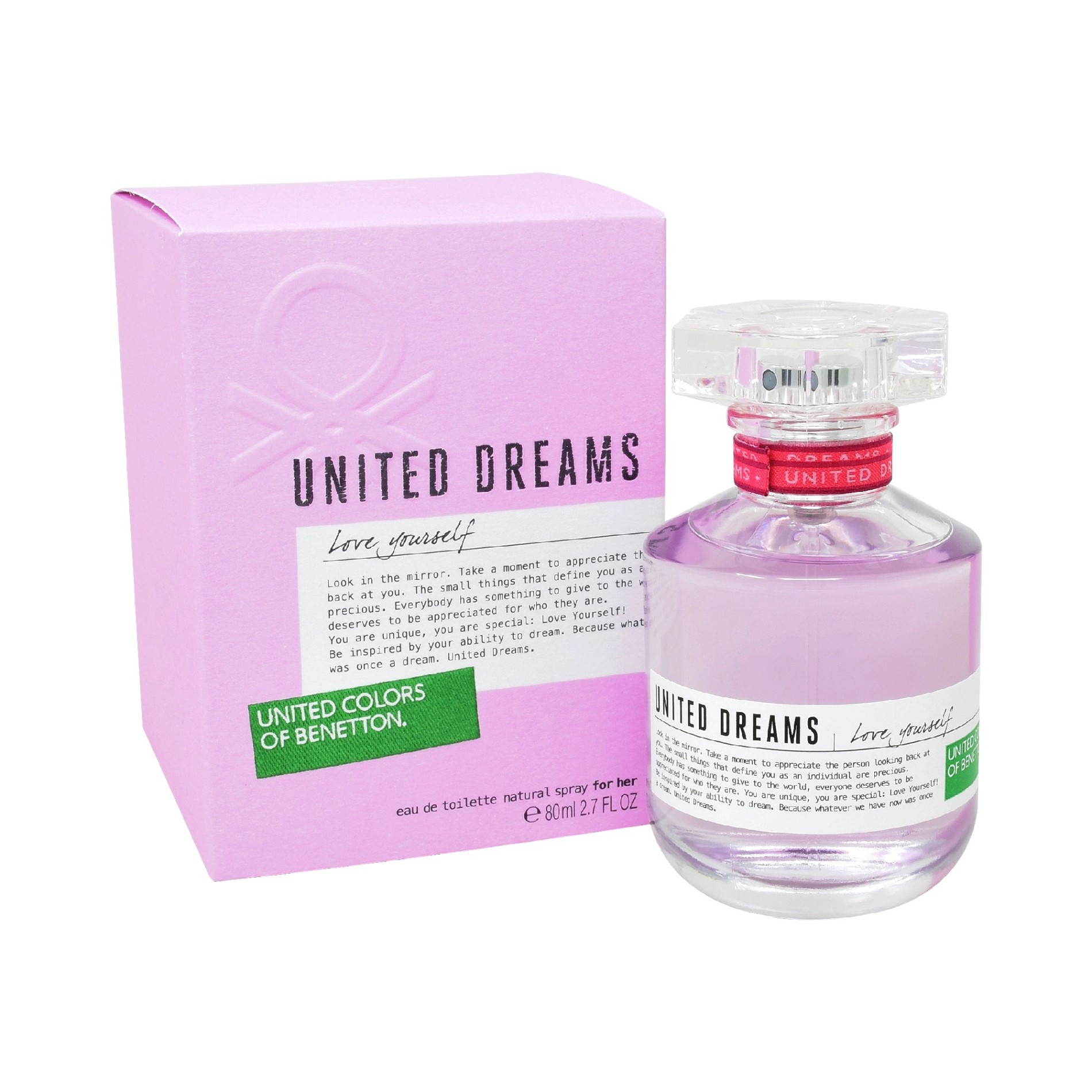 PERFUME UNITED DREAMS LOVE YOURSELF BENETTON 80ML EDT DAMA