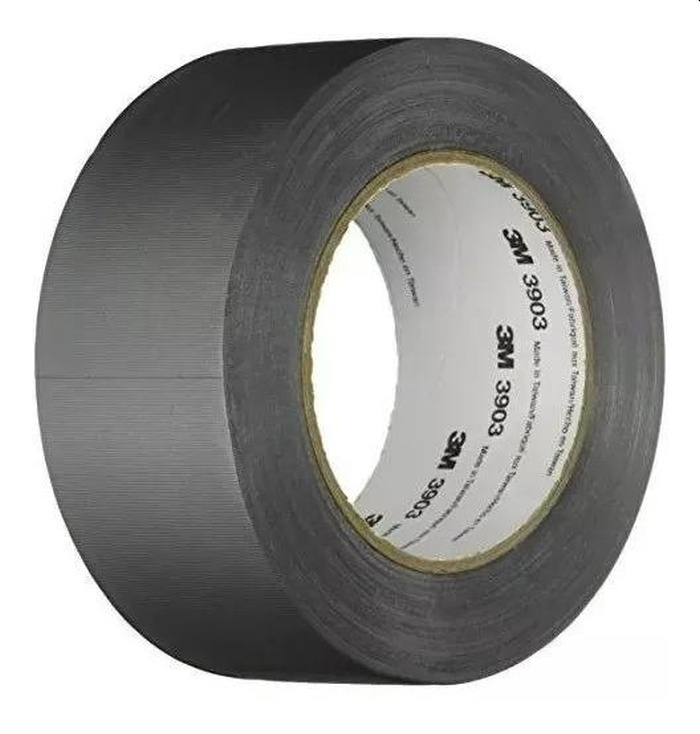 Cinta Adhesiva De Vinilo color gris 3903 2 De Ancho 