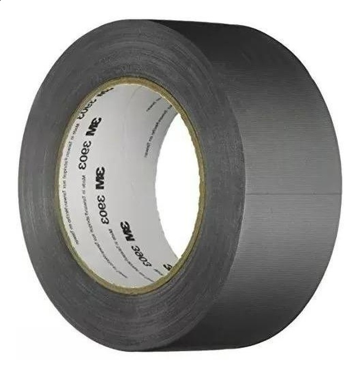 Cinta Adhesiva De Vinilo color gris 3903 2 De Ancho 