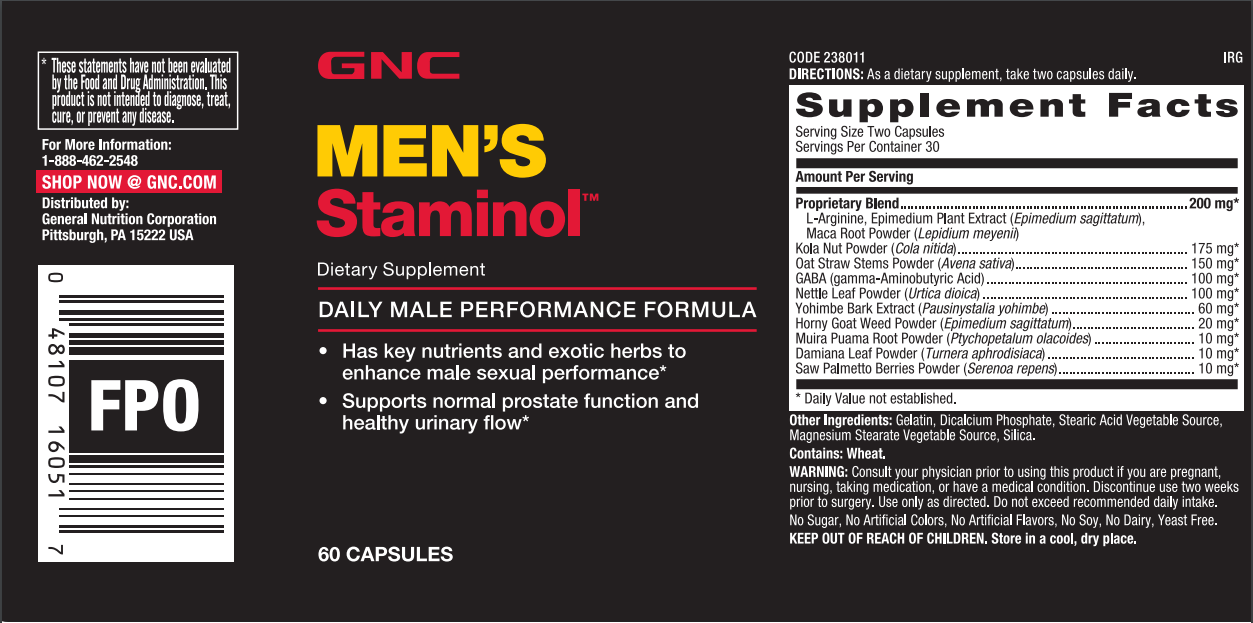  GNC Men's Staminol 60 capsulas