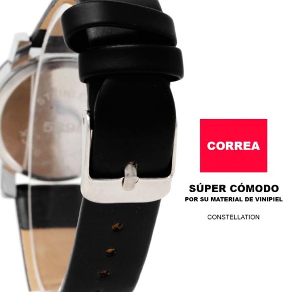 Pareja de relojes, Hombre y Mujer, Regalo Minimalista, Cuero Sintético 