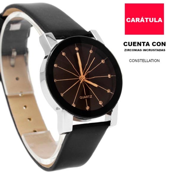Pareja de relojes, Hombre y Mujer, Regalo Minimalista, Cuero Sintético 