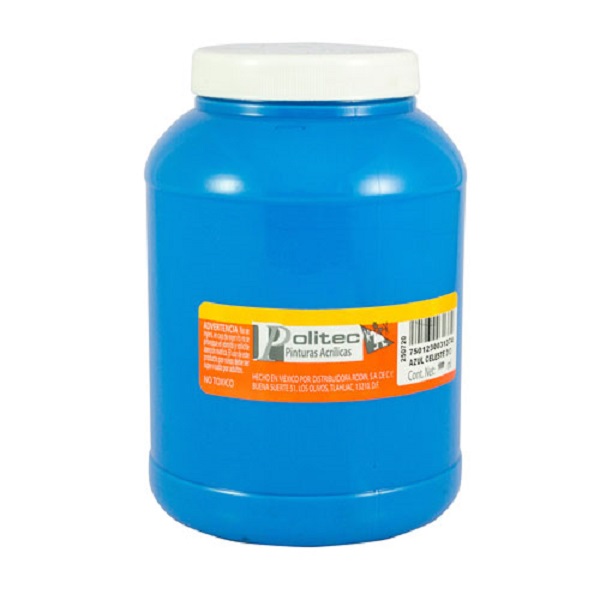 PINTURA ACRÍLICA POLITEC 940 ML AZUL CELESTE