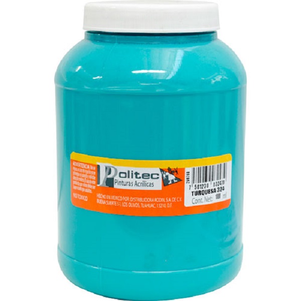 PINTURA ACRÍLICA POLITEC 940 ML TURQUESA