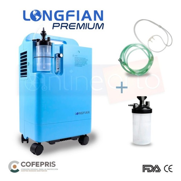 Concentrador De Oxigeno 5 Litros Estacionario Longfian