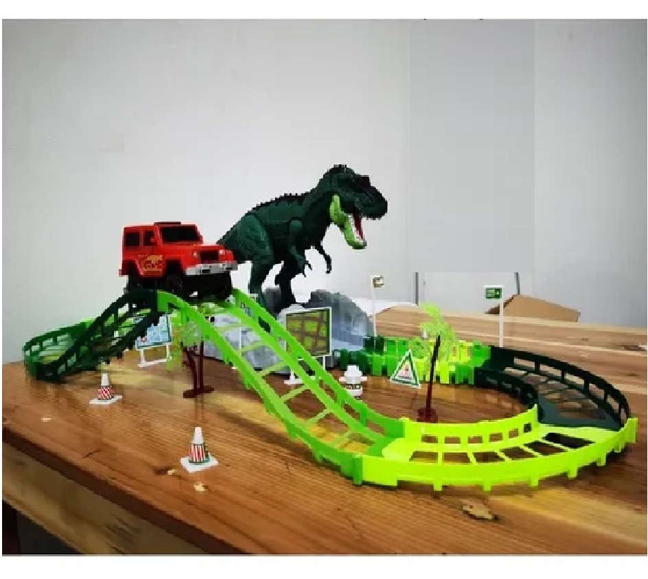 Pista De Carreras Dinosaurio Spray Track 105 Pza 245 Cm Niñ@