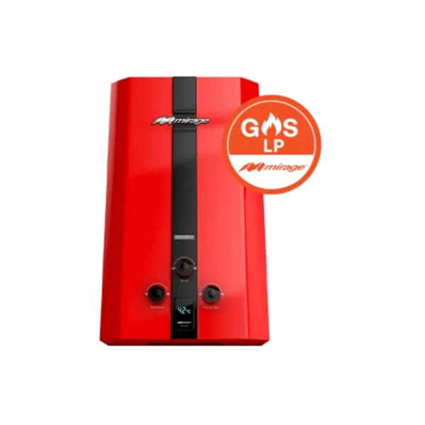 Calentador De Agua De Paso Mirage De 10 Lts Mbf10bb Rojo 
