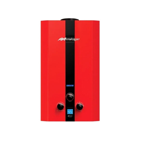 Calentador De Agua De Paso Mirage De 10 Lts Mbf10bb Rojo 