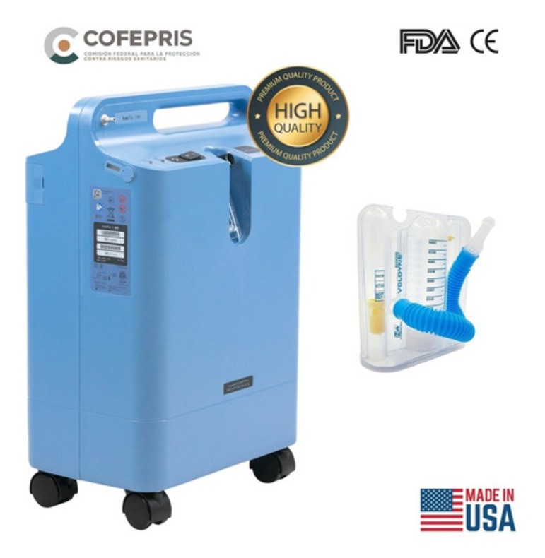 Concentrador Oxígeno 5l Philips Respironics Con Inspirometro