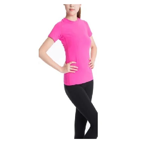 Playera Deportivo Dry Fit Yoga y Gym YoFit Rosa Neon.