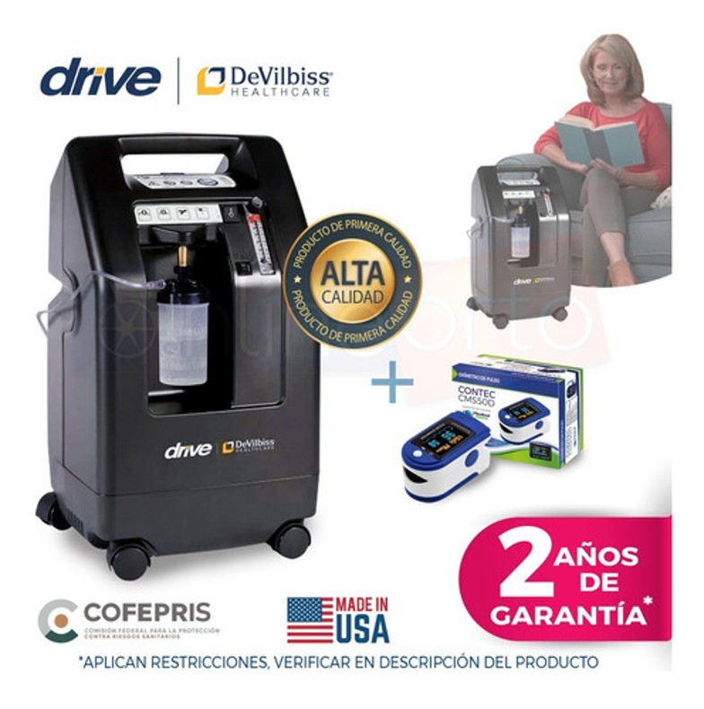 Concentrador De Oxigeno 5 Litros 525ds Devilbiss + Oximetro