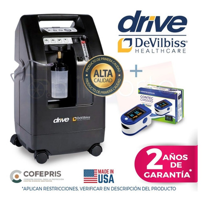 Concentrador De Oxigeno Drive Dvilbiss 10 Litros + Oximetro