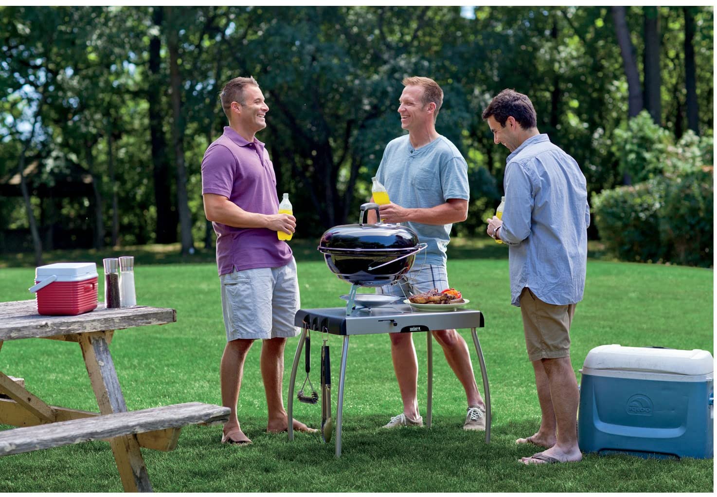 Asador de carbón Smokey Joe Premium, 14" Negro