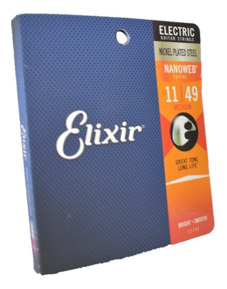 Paquete De Cuerdas P/guitarra Electrica 11/49 Elixir 12102