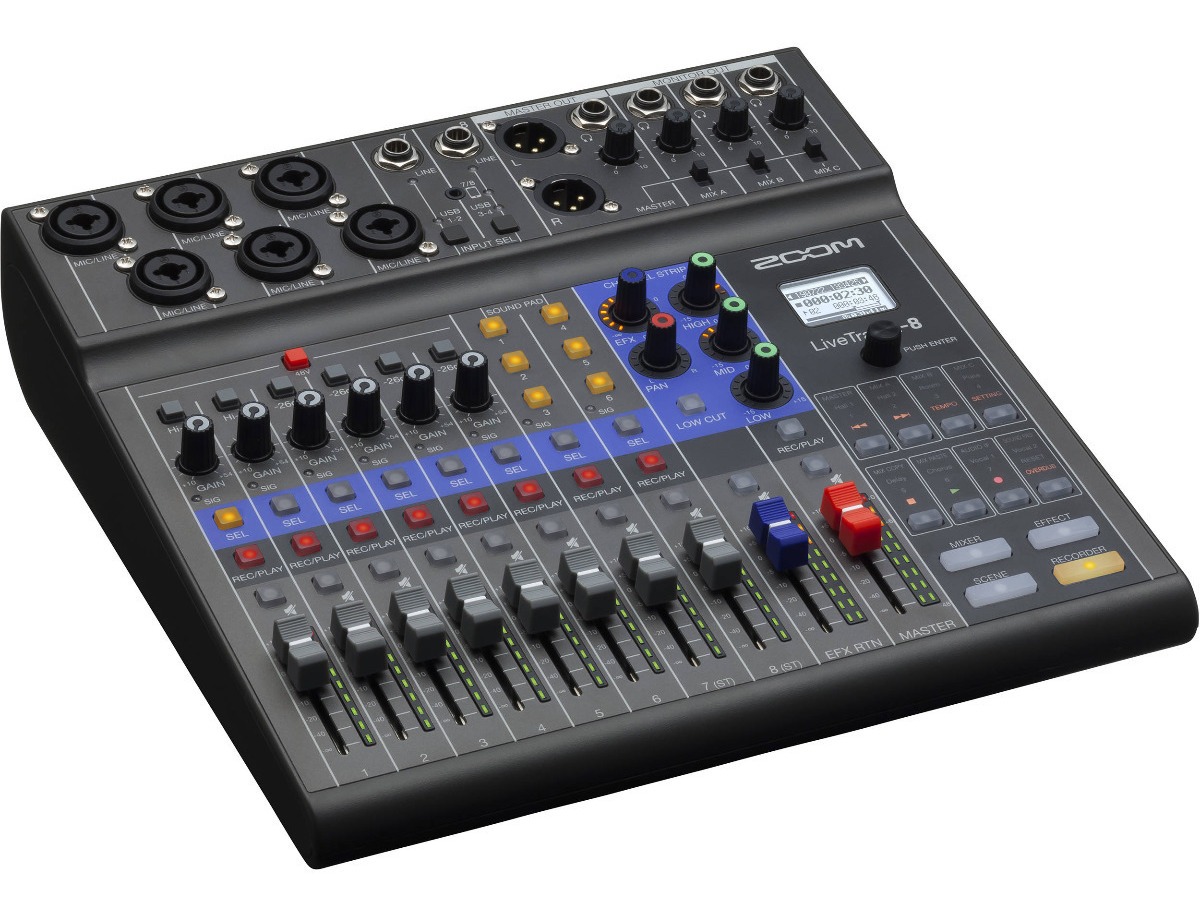 Mezcladora/grabadora 8 Canales Livetrak L-8 Zoom Zl8