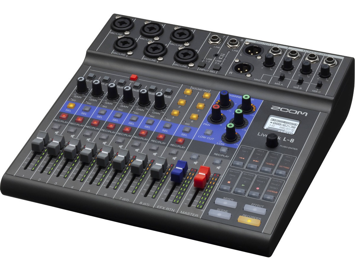 Mezcladora/grabadora 8 Canales Livetrak L-8 Zoom Zl8