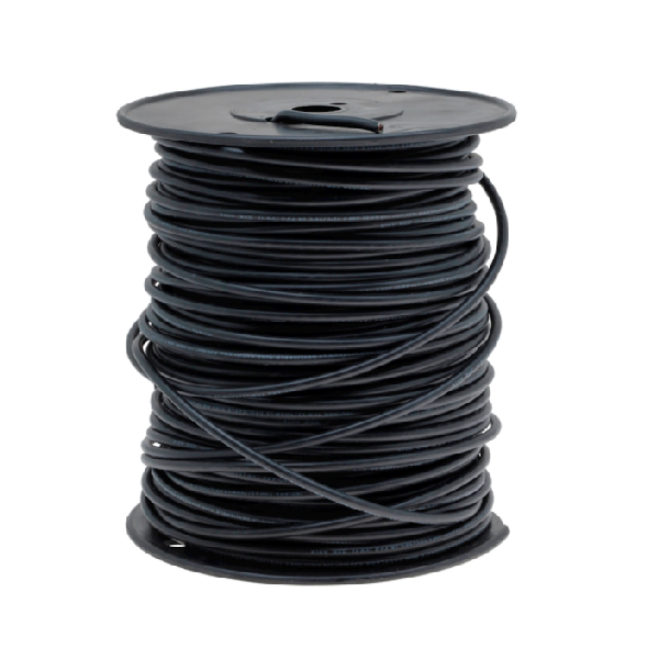  Cable indiana calibre tipo thw-ls/thhw-ls tipo 10 awg. 100 % cobre rollo de 100 m. 600 v.  Negro