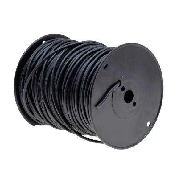 Cable indiana calibre tipo thw-ls/thhw-ls tipo 10 awg. 100 % cobre rollo de 100 m. 600 v.  Negro